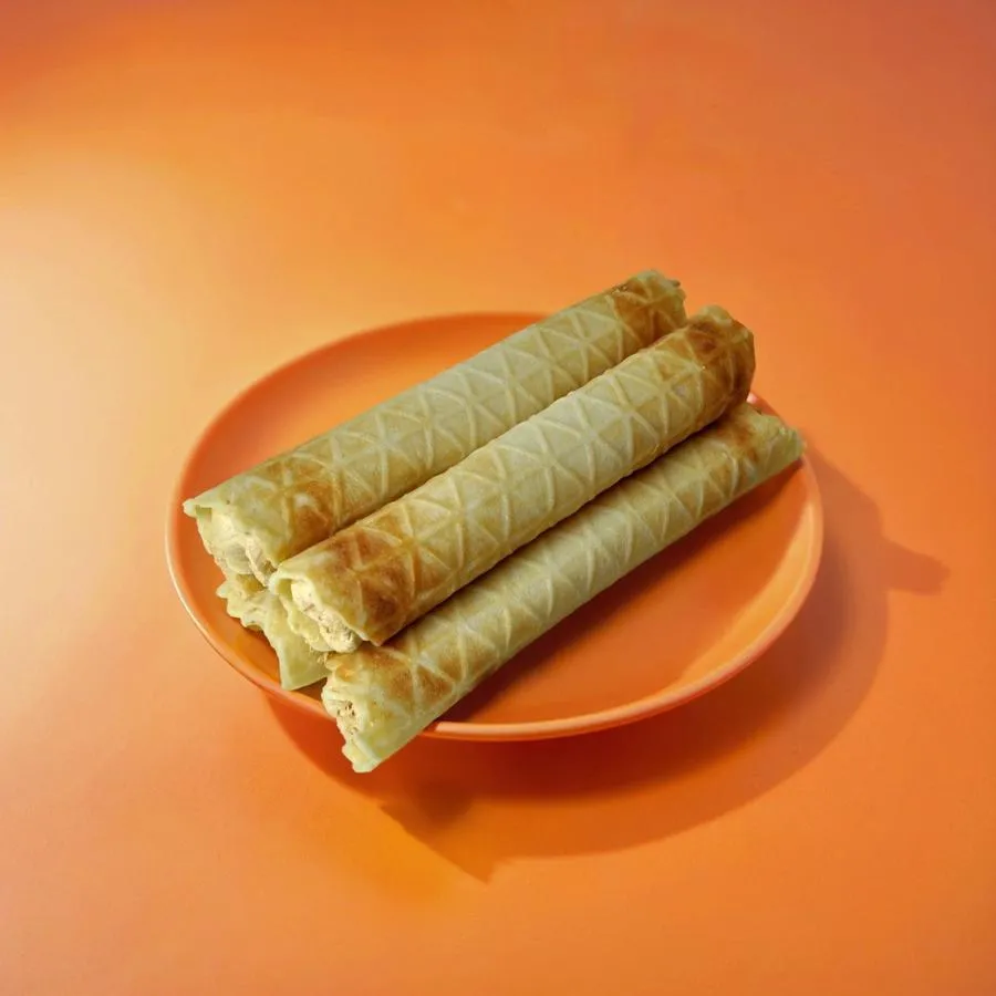 Трубочка со сгущенками и сливками